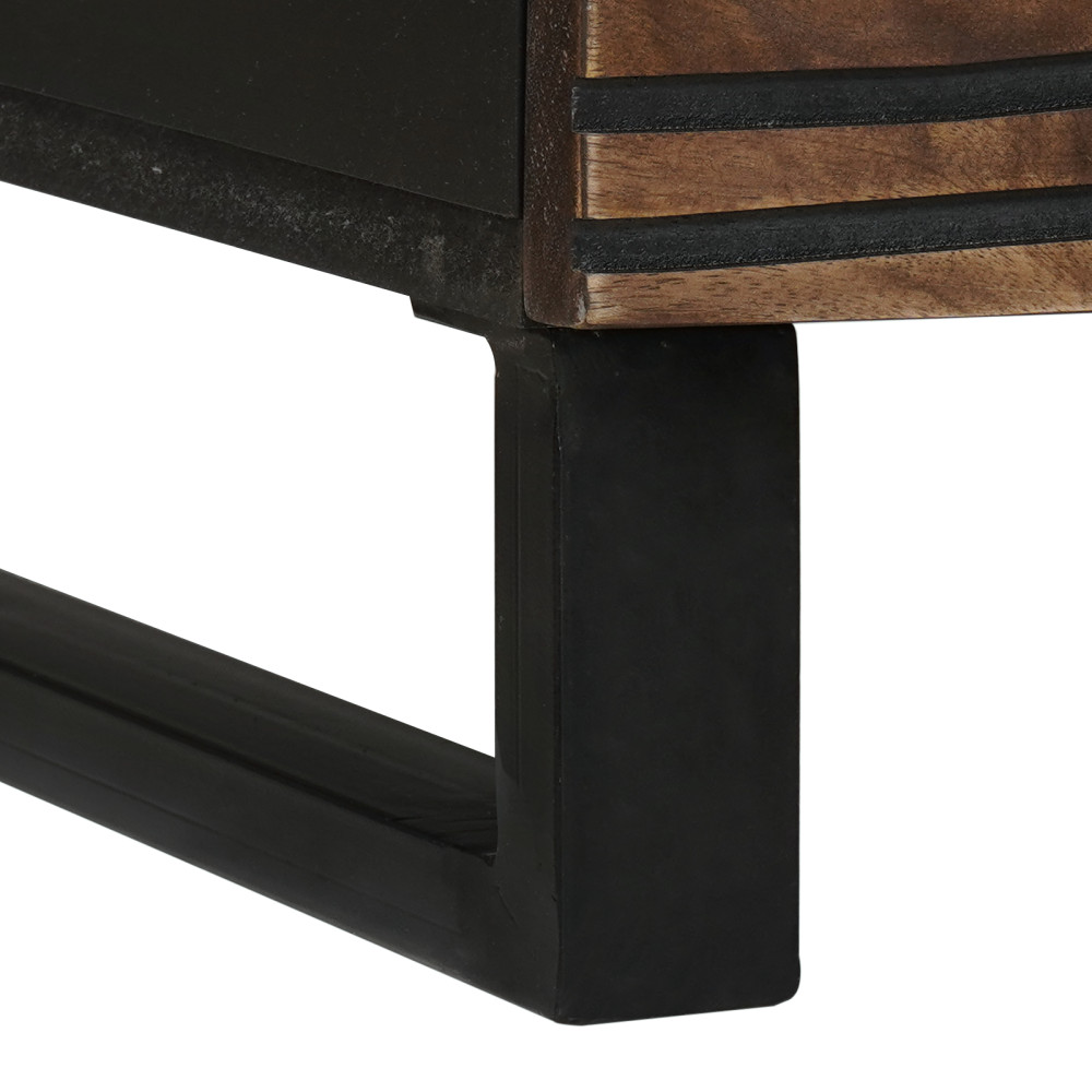 Produktbild för Kaffeebord Valnöt 80 x 50 x 40 cm Konstruerat trä