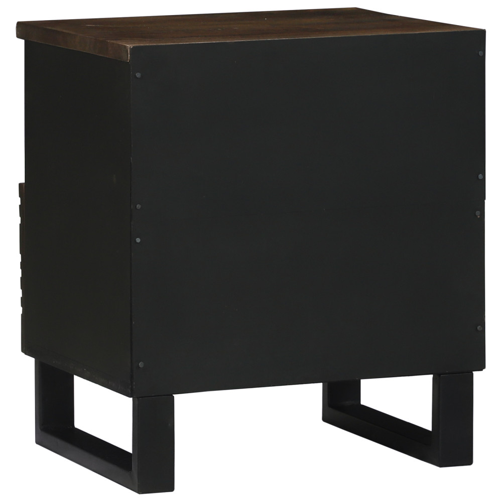 Produktbild för Nattduksbord 2 pcs Valnöt 40 x 33 x 46 cm Konstruerat trä