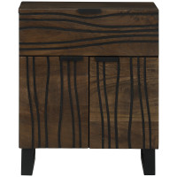 Produktbild för Nattduksbord Valnöt 50 x 33 x 60 cm Konstruerat trä