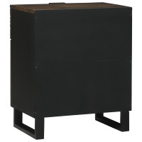 Produktbild för Nattduksbord Valnöt 50 x 33 x 60 cm Konstruerat trä