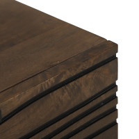 Produktbild för Nattduksbord Valnöt 50 x 33 x 60 cm Konstruerat trä