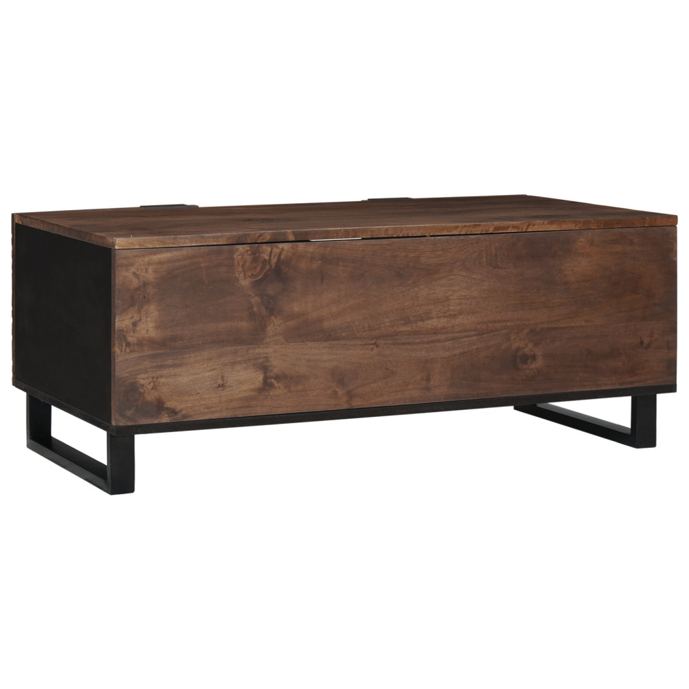Produktbild för Kaffeebord Valnöt 100 x 54 x 40 cm Konstruerat trä