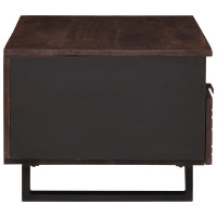 Produktbild för Kaffeebord Valnöt 80 x 54 x 40 cm Konstruerat trä