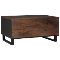Produktbild för Kaffeebord Valnöt 80 x 54 x 40 cm Konstruerat trä