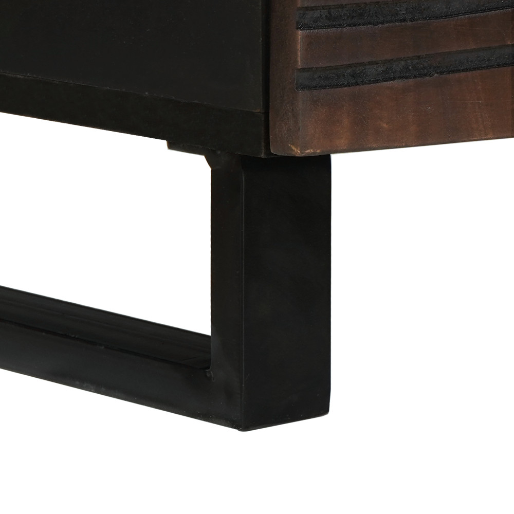 Produktbild för Kaffeebord Valnöt 80 x 54 x 40 cm Konstruerat trä