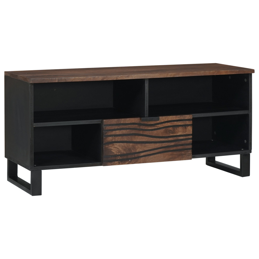 Produktbild för TV Enheter med låda Valnöt 105 x 33 x 46 cm Konstruerat trä
