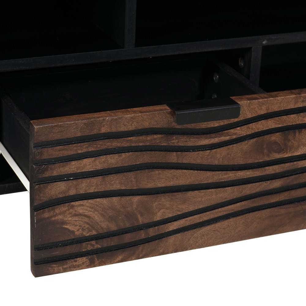 Produktbild för TV Enheter med låda Valnöt 105 x 33 x 46 cm Konstruerat trä
