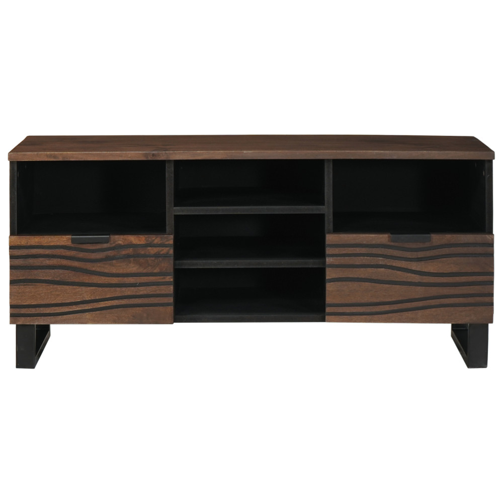 Produktbild för TV Enheter med låda Valnöt 100 x 33 x 46 cm Konstruerat trä