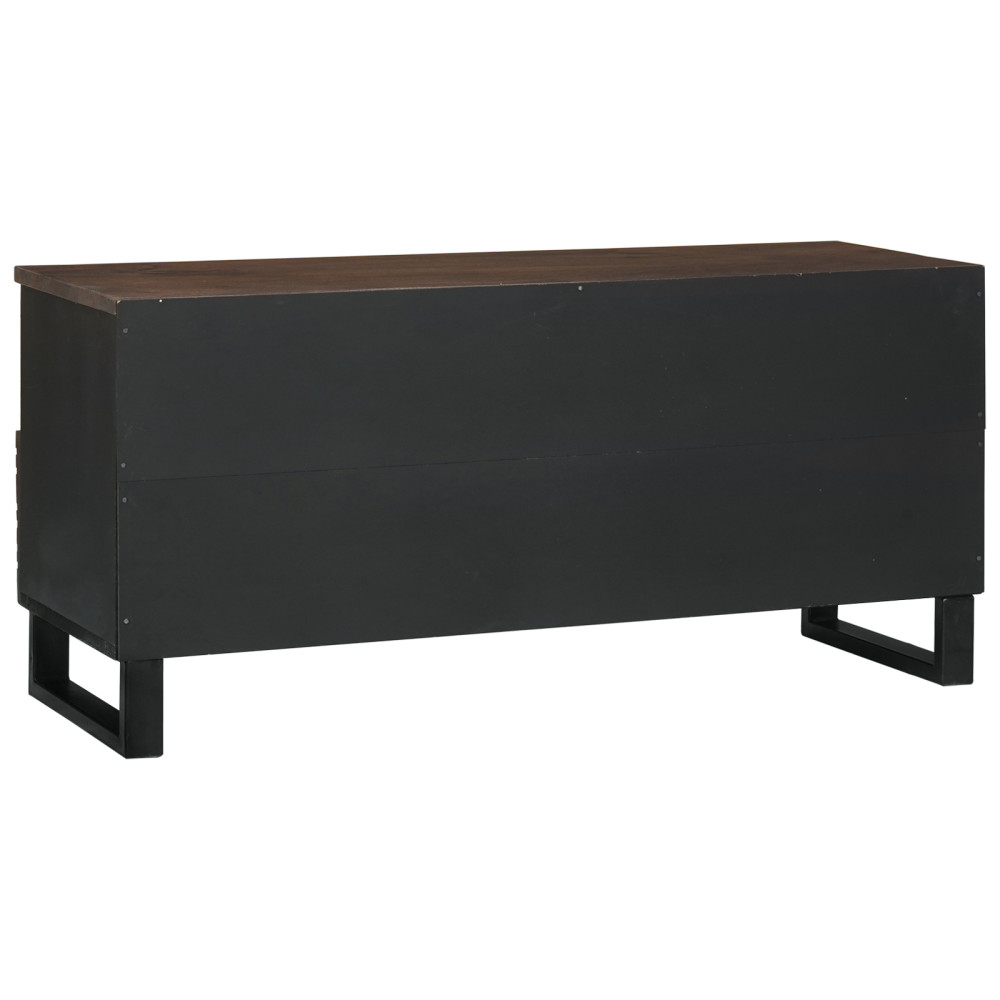 Produktbild för TV Enheter med låda Valnöt 100 x 33 x 46 cm Konstruerat trä