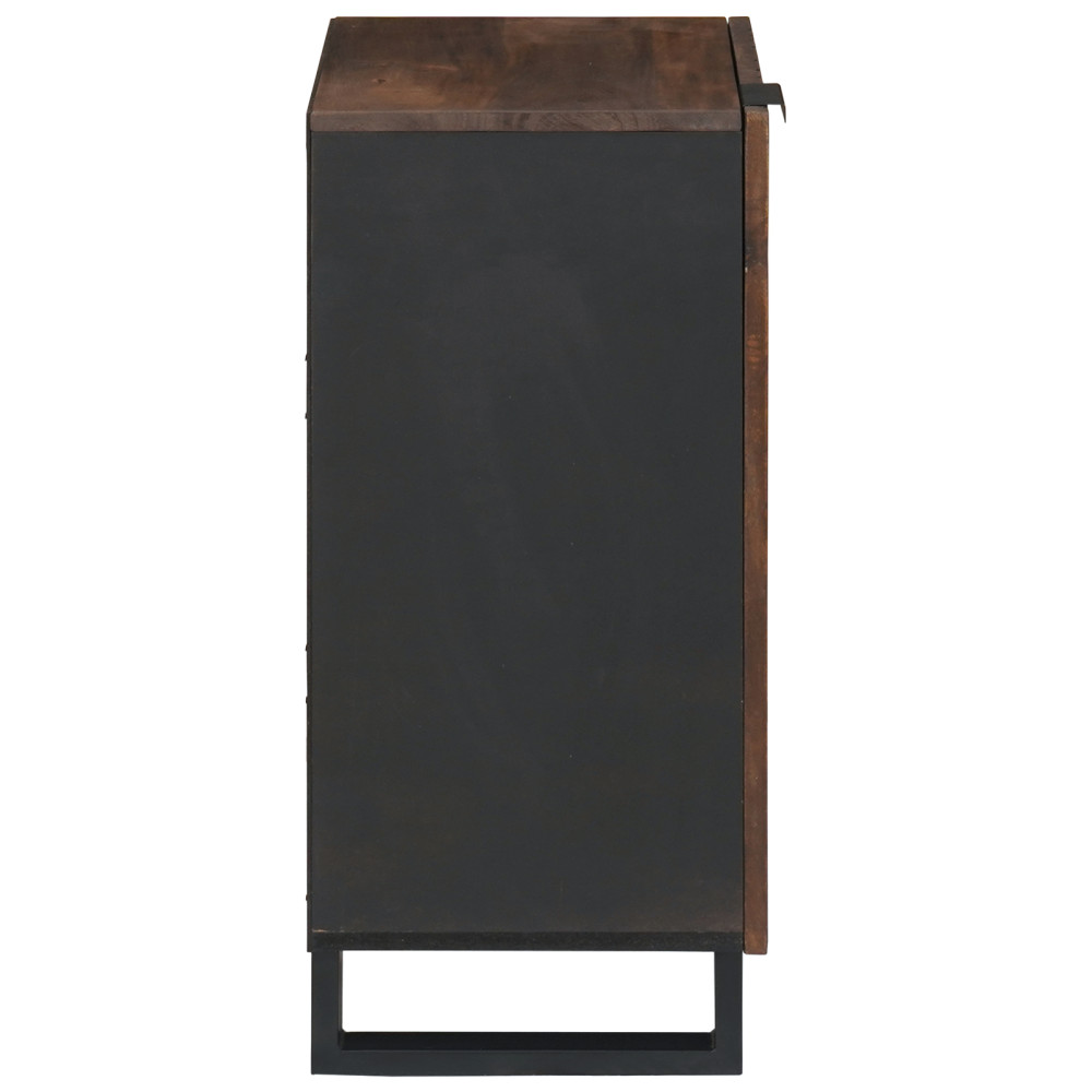 Produktbild för Skåp Brun 40 x 33 x 75 cm massivt mangoträ
