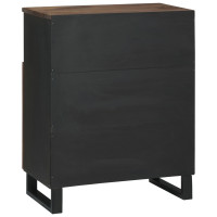 Produktbild för Sideboard med låda Brun 60 x 33 x 75 cm massivt mangoträ