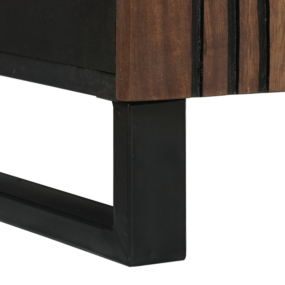 Produktbild för Sideboard med låda Brun 60 x 33 x 75 cm massivt mangoträ