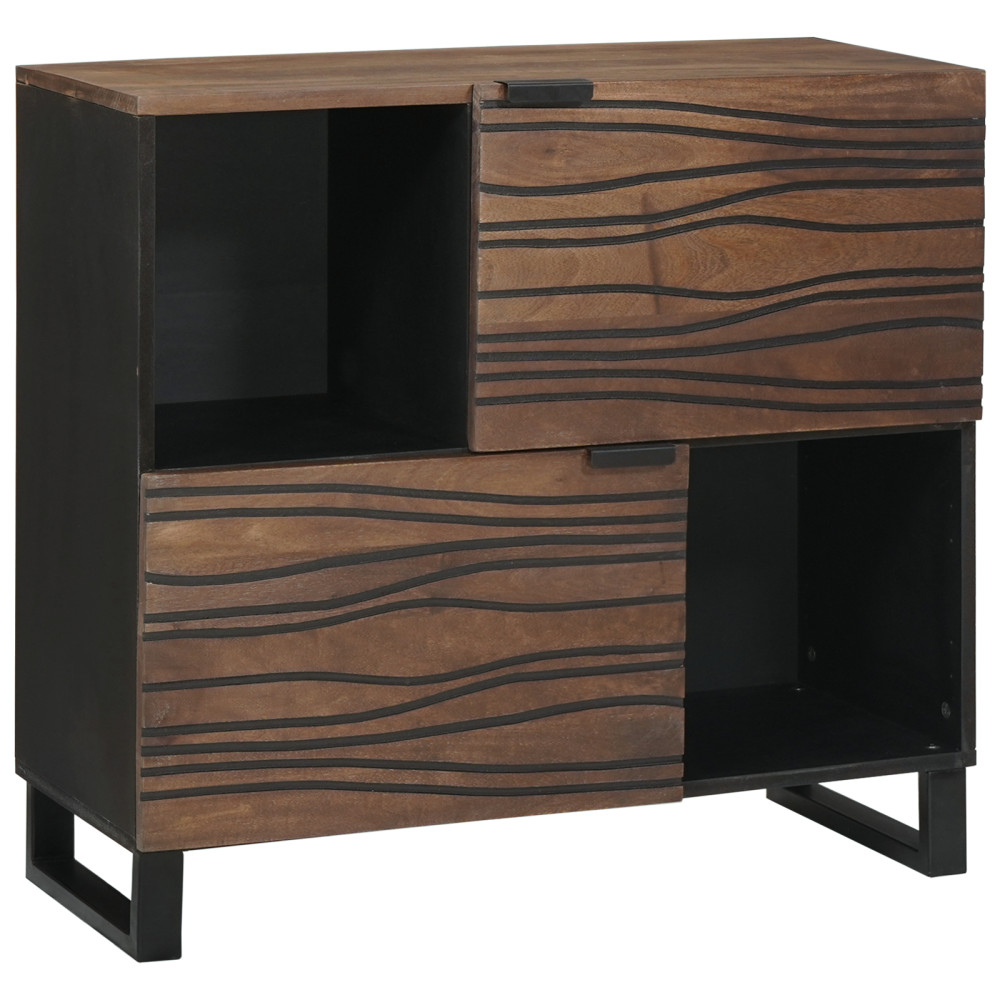 Produktbild för Sideboard Brun 80 x 33 x 75 cm massivt mangoträ