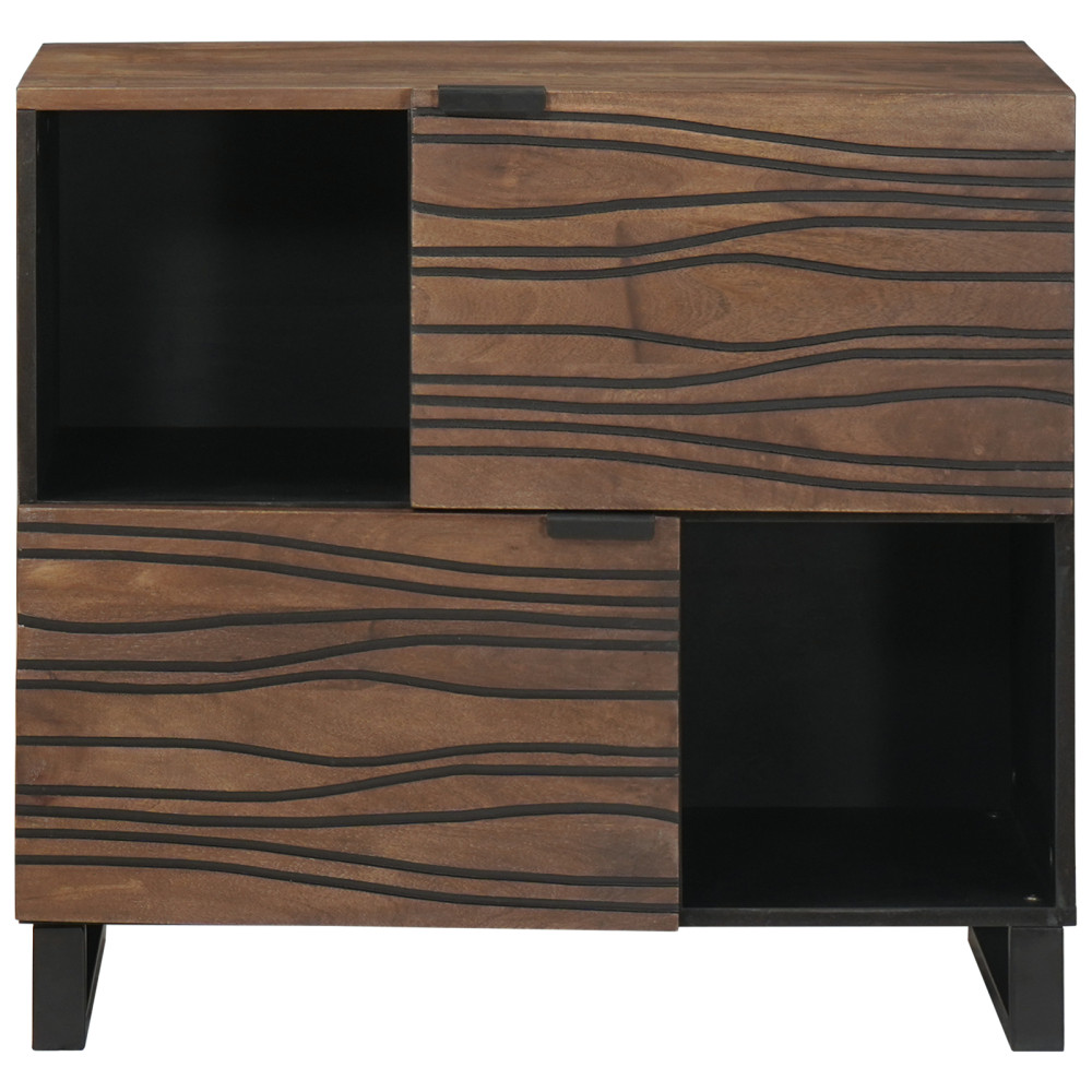Produktbild för Sideboard Brun 80 x 33 x 75 cm massivt mangoträ