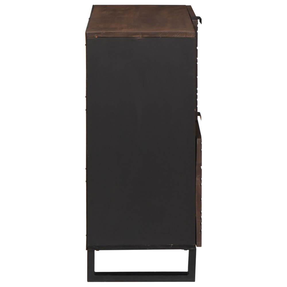 Produktbild för Sideboard Brun 80 x 33 x 75 cm massivt mangoträ