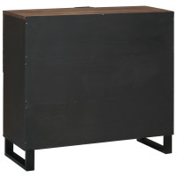 Produktbild för Sideboard Brun 80 x 33 x 75 cm massivt mangoträ