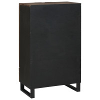 Produktbild för Highboard Brun 60 x 33 x 100 cm massivt mangoträ
