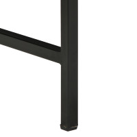 Produktbild för Skrivbord Brun 105 x 50 x 75 cm Massivt Mangoträd och Metall