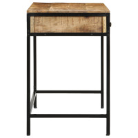 Produktbild för Skrivbord Brun 105 x 50 x 75 cm Massivt Mangoträd och Metall