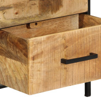 Produktbild för Nattduksbord med låda 2 pcs Brun och svart 40 x 35 x 50 cm