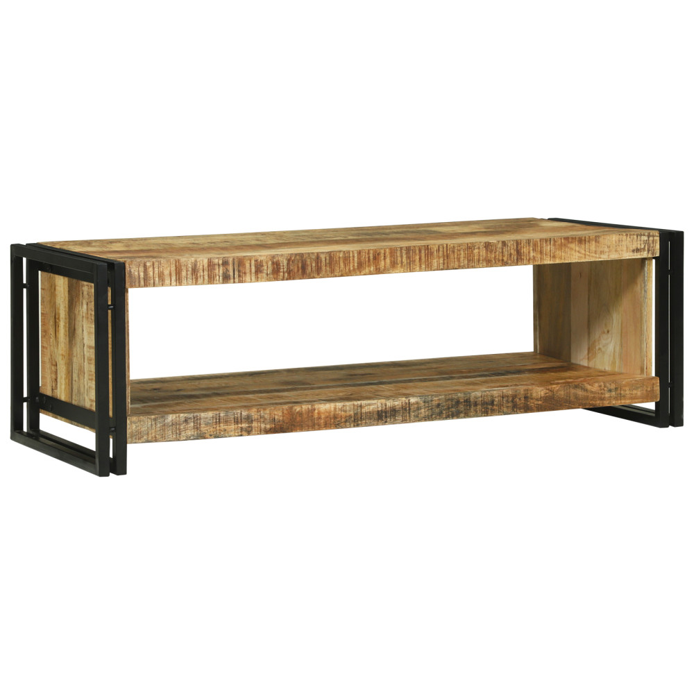 Produktbild för Kaffeebord Brun 120 x 50 x 38 cm Massivt mangoträ