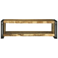 Produktbild för Kaffeebord Brun 120 x 50 x 38 cm Massivt mangoträ