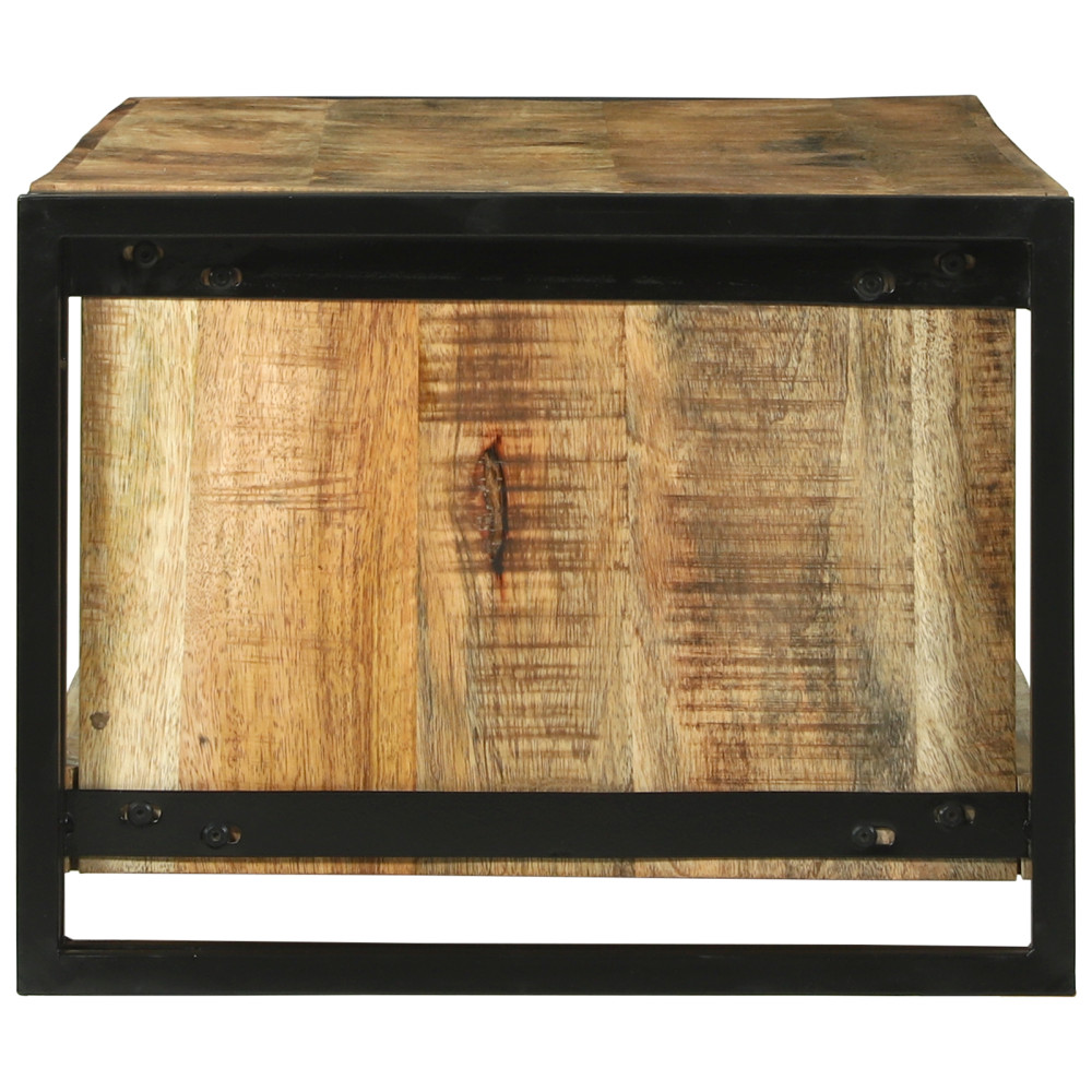 Produktbild för Kaffeebord Brun 120 x 50 x 38 cm Massivt mangoträ