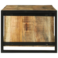 Produktbild för Kaffeebord Brun 120 x 50 x 38 cm Massivt mangoträ