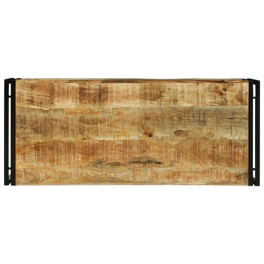 Produktbild för Kaffeebord Brun 120 x 50 x 38 cm Massivt mangoträ