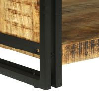 Produktbild för Kaffeebord Brun 120 x 50 x 38 cm Massivt mangoträ