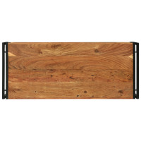Produktbild för Kaffeebord Brun 120 x 50 x 38 cm Massivt Akaciaträ