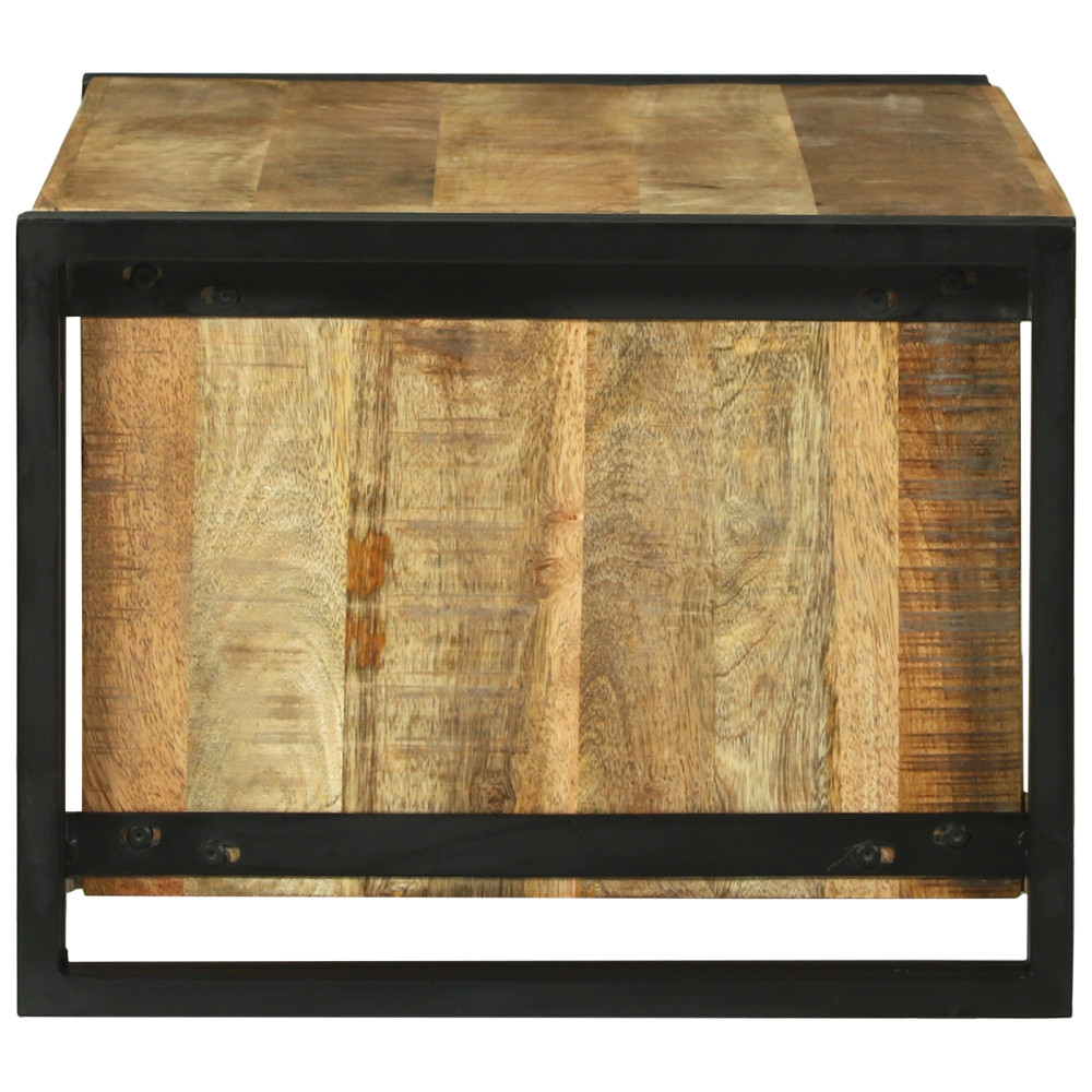 Produktbild för Kaffeebord Brun 90 x 50 x 38 cm Massivt mangoträ
