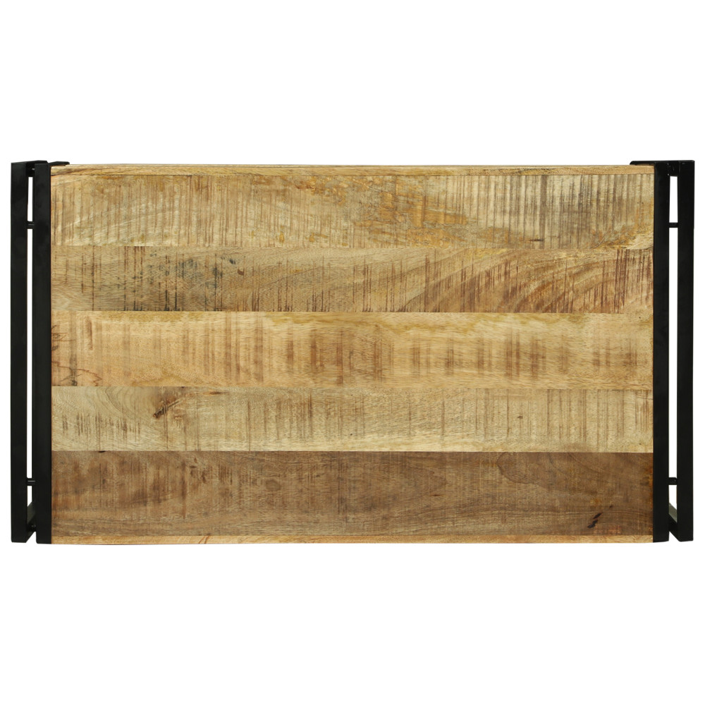 Produktbild för Kaffeebord Brun 90 x 50 x 38 cm Massivt mangoträ