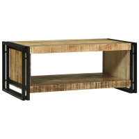 Produktbild för Kaffeebord Brun 90 x 50 x 38 cm Massivt mangoträ