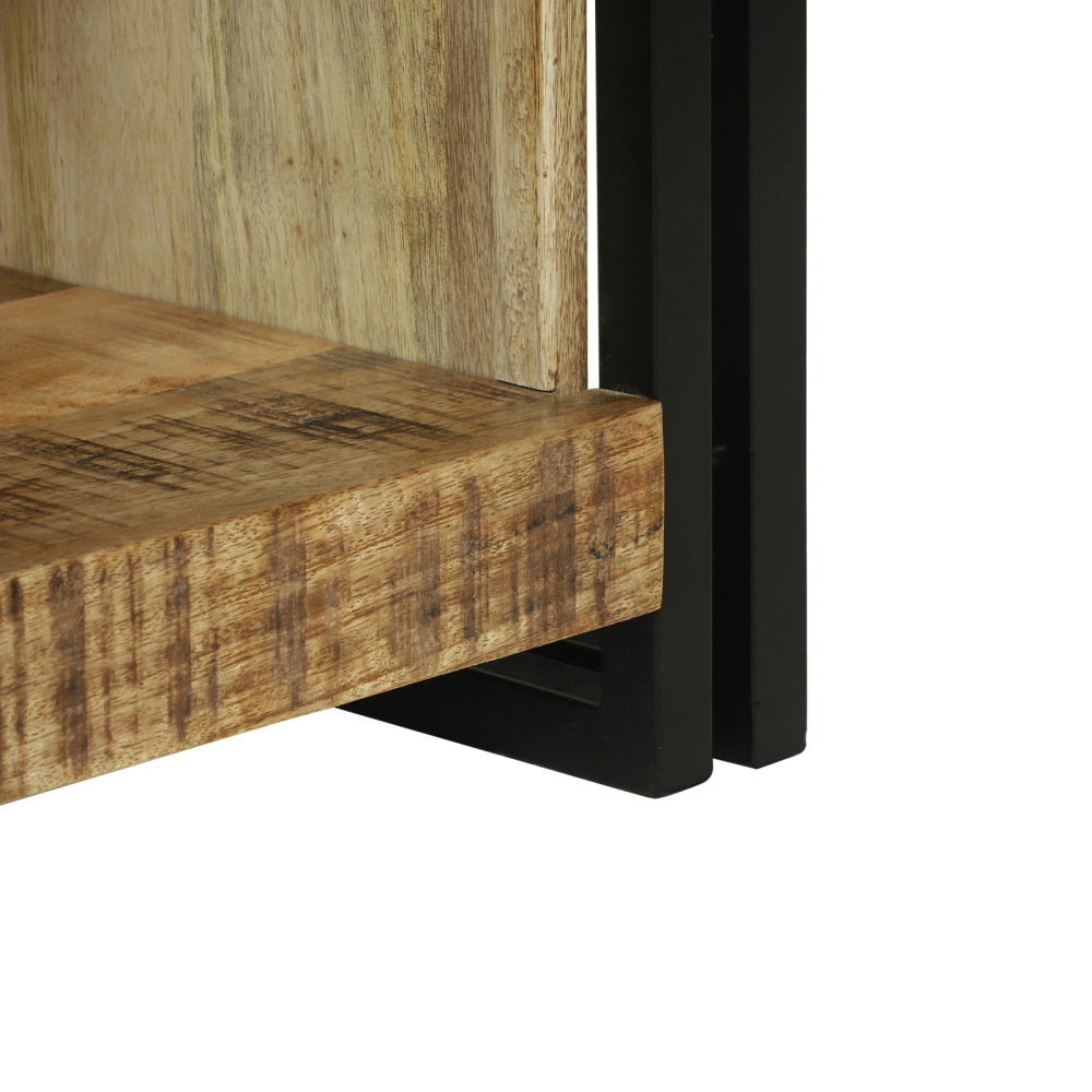 Produktbild för Kaffeebord Brun 90 x 50 x 38 cm Massivt mangoträ