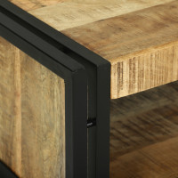 Produktbild för Kaffeebord Brun 90 x 50 x 38 cm Massivt mangoträ