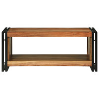 Produktbild för Kaffeebord Brun 90 x 50 x 38 cm Massivt Akaciaträ