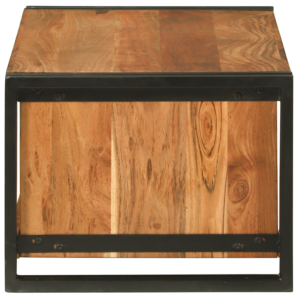 Produktbild för Kaffeebord Brun 90 x 50 x 38 cm Massivt Akaciaträ