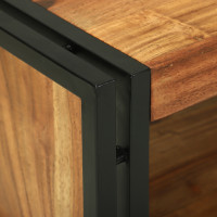 Produktbild för Kaffeebord Brun 90 x 50 x 38 cm Massivt Akaciaträ