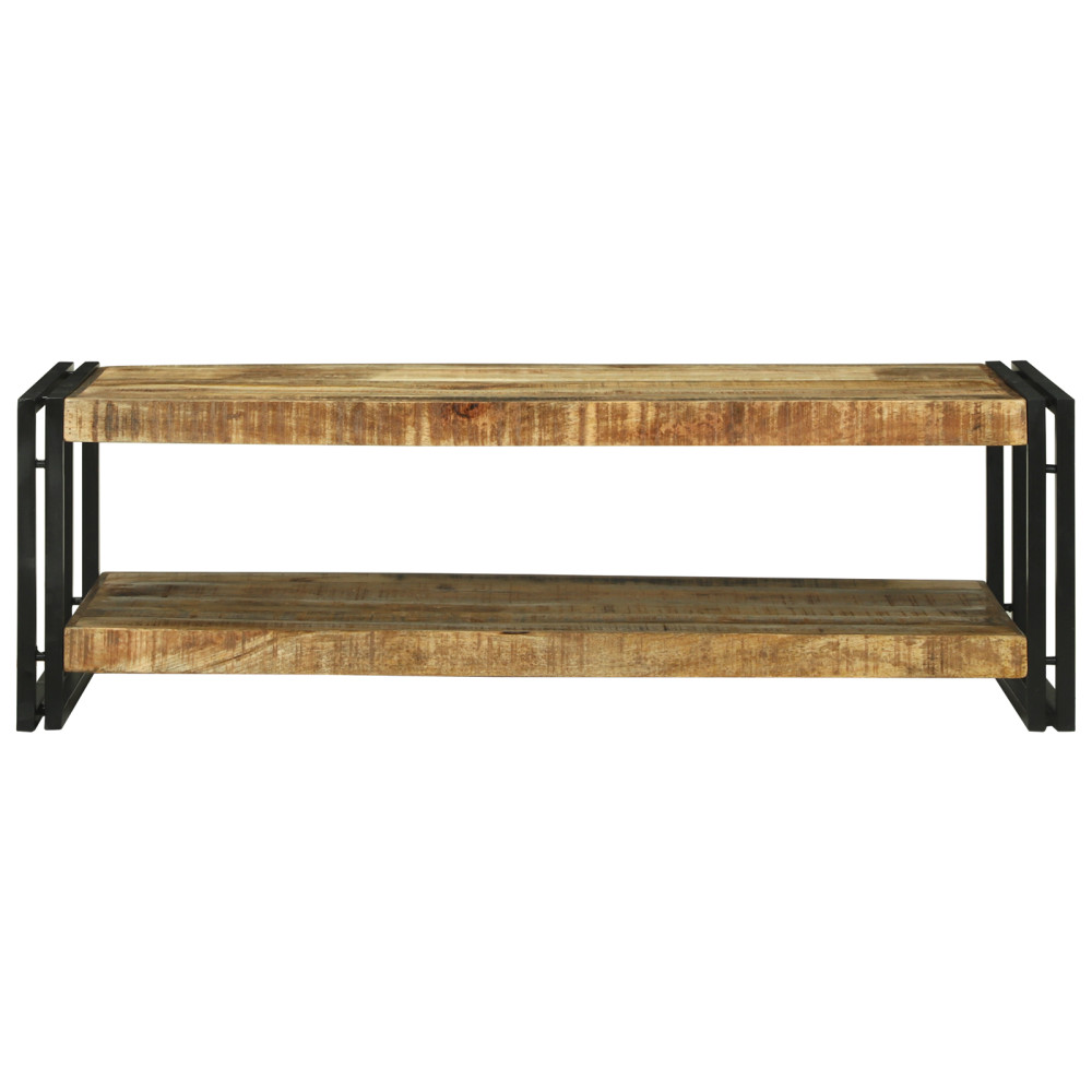 Produktbild för Kaffeebord Brun 120 x 50 x 38 cm Massivt mangoträ