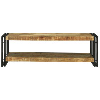 Produktbild för Kaffeebord Brun 120 x 50 x 38 cm Massivt mangoträ