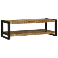 Produktbild för Kaffeebord Brun 120 x 50 x 38 cm Massivt mangoträ
