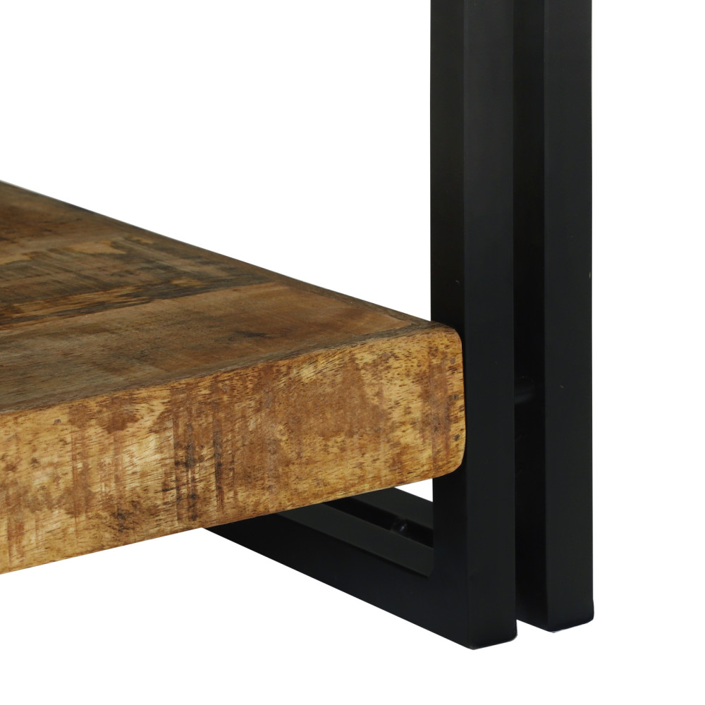 Produktbild för Kaffeebord Brun 120 x 50 x 38 cm Massivt mangoträ