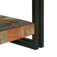 Produktbild för Kaffeebord Flerfärgsdesign Solid återvunnen trä