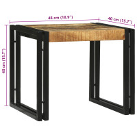 Produktbild för Kaffeebord 2 pcs Brun 48 x 40 x 40 cm Massivt mangoträ