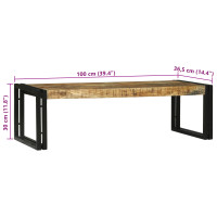 Produktbild för Kaffeebord 2 pcs Brun 48 x 40 x 40 cm Massivt mangoträ