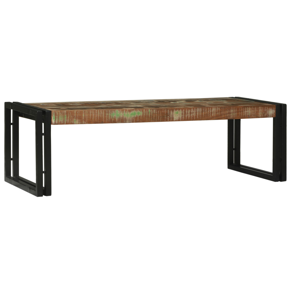 Produktbild för Kaffeebord 2 pcs Flerfärgsdesign Solid återvunnen trä