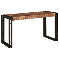 Produktbild för Nestingbord 3 pcs Massivt återvunnet trä och metall