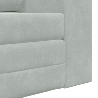 Produktbild för Soffsäng Ljusgrå 148 x 71 x 83 cm Sammet