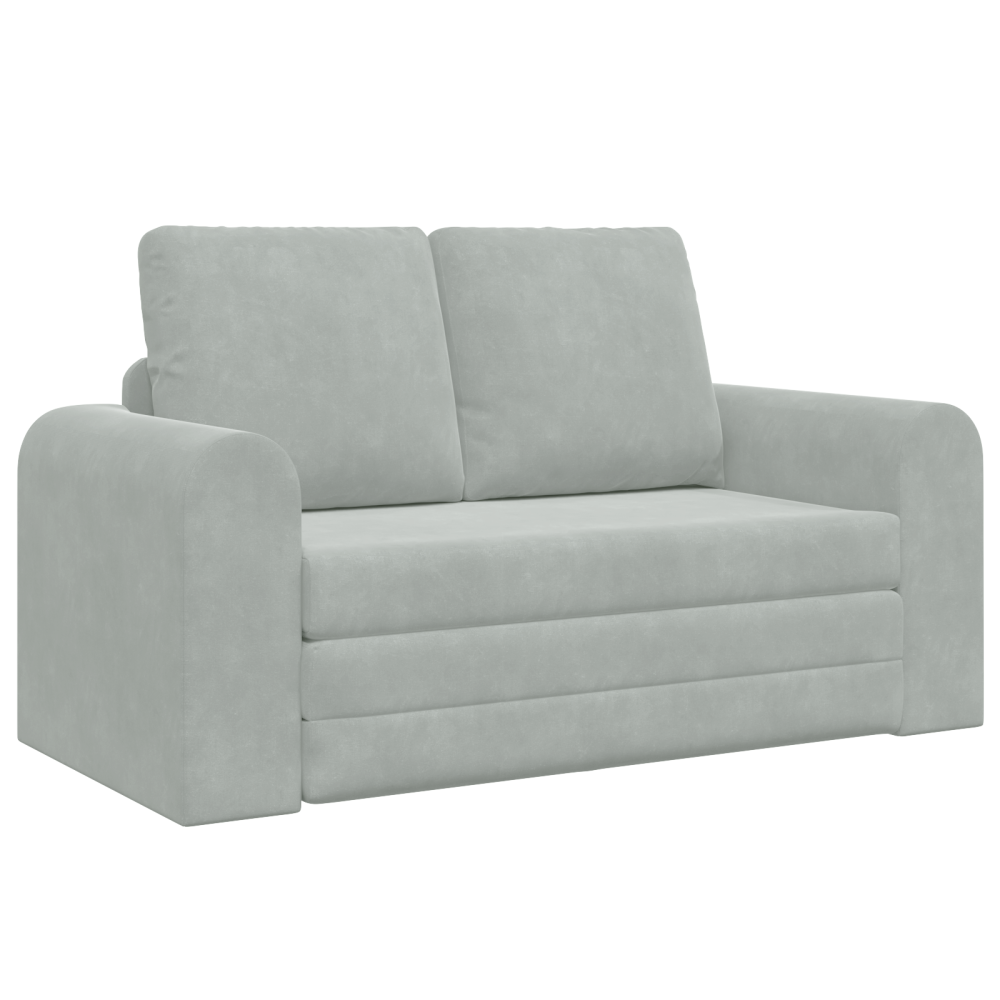 Produktbild för Soffsäng Ljusgrå 148 x 71 x 83 cm Sammet